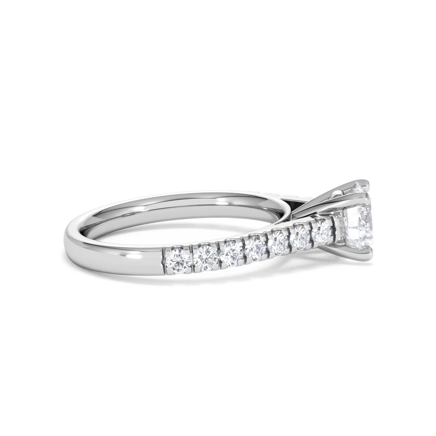 Natalia GIA Diamond Engagement Side Stone Ring Platinum 1.50CT G/VS2 - Image 27