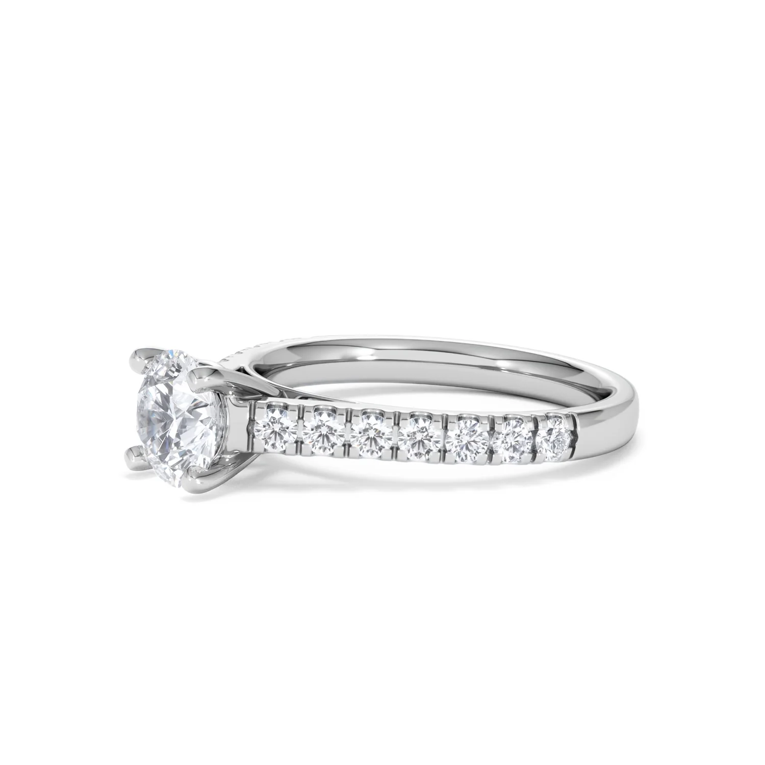 Natalia GIA Diamond Engagement Side Stone Ring Platinum 1.50CT G/VS2 - Image 76
