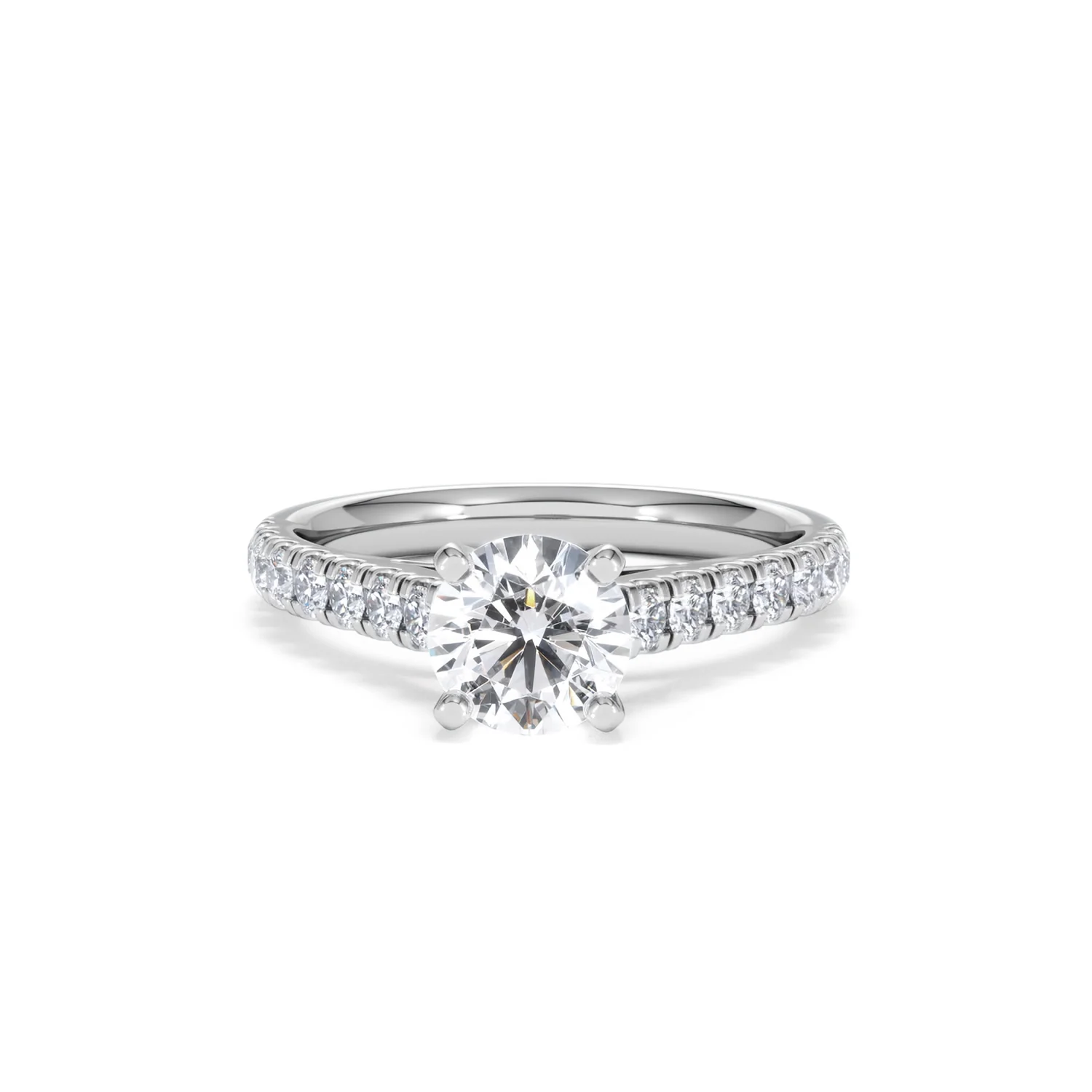 Natalia GIA Diamond Engagement Side Stone Ring Platinum 1.50CT G/VS2 - Image 87