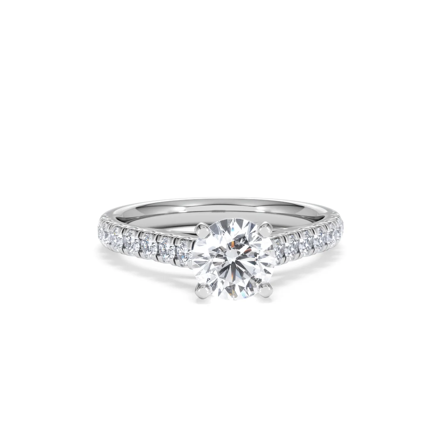 Natalia GIA Diamond Engagement Side Stone Ring Platinum 1.50CT G/VS2 - Image 9