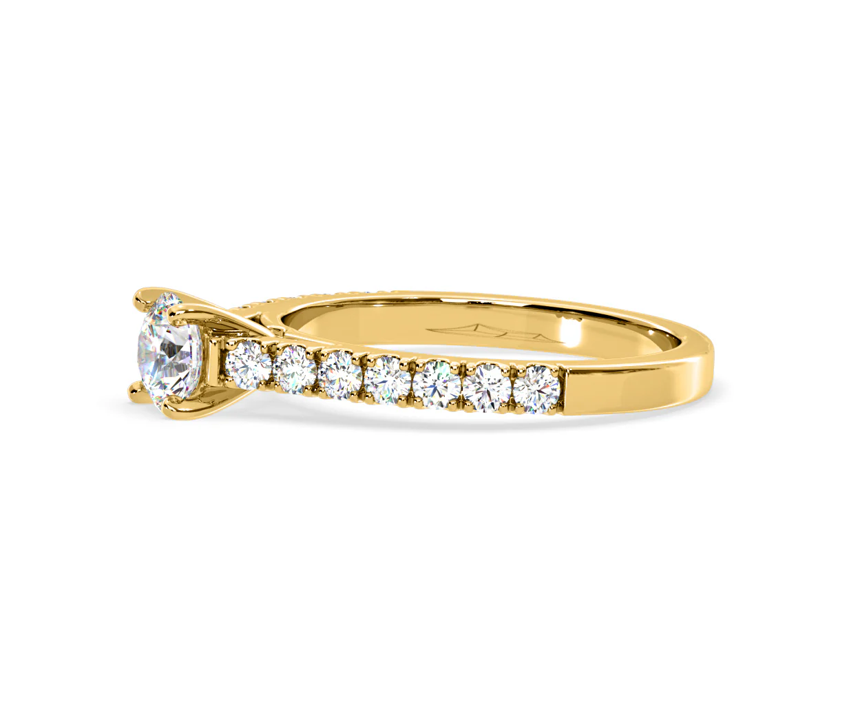 Natalia Lab Diamond Engagement Side Stone Ring 18K Gold 0.91CT F/VS1 - Image 103