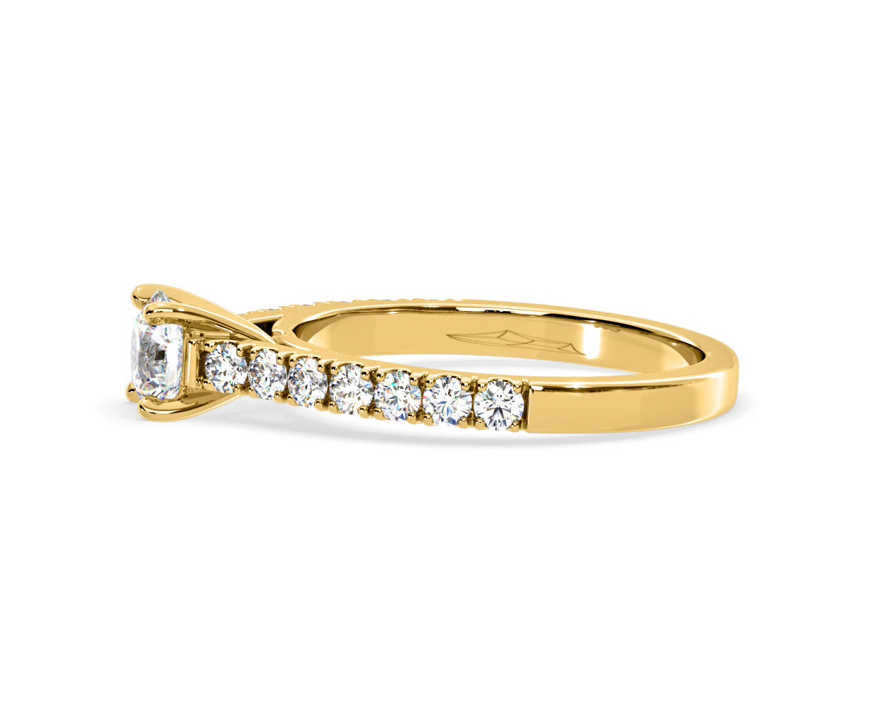 Natalia Lab Diamond Engagement Side Stone Ring 18K Gold 0.91CT F/VS1 - Image 106