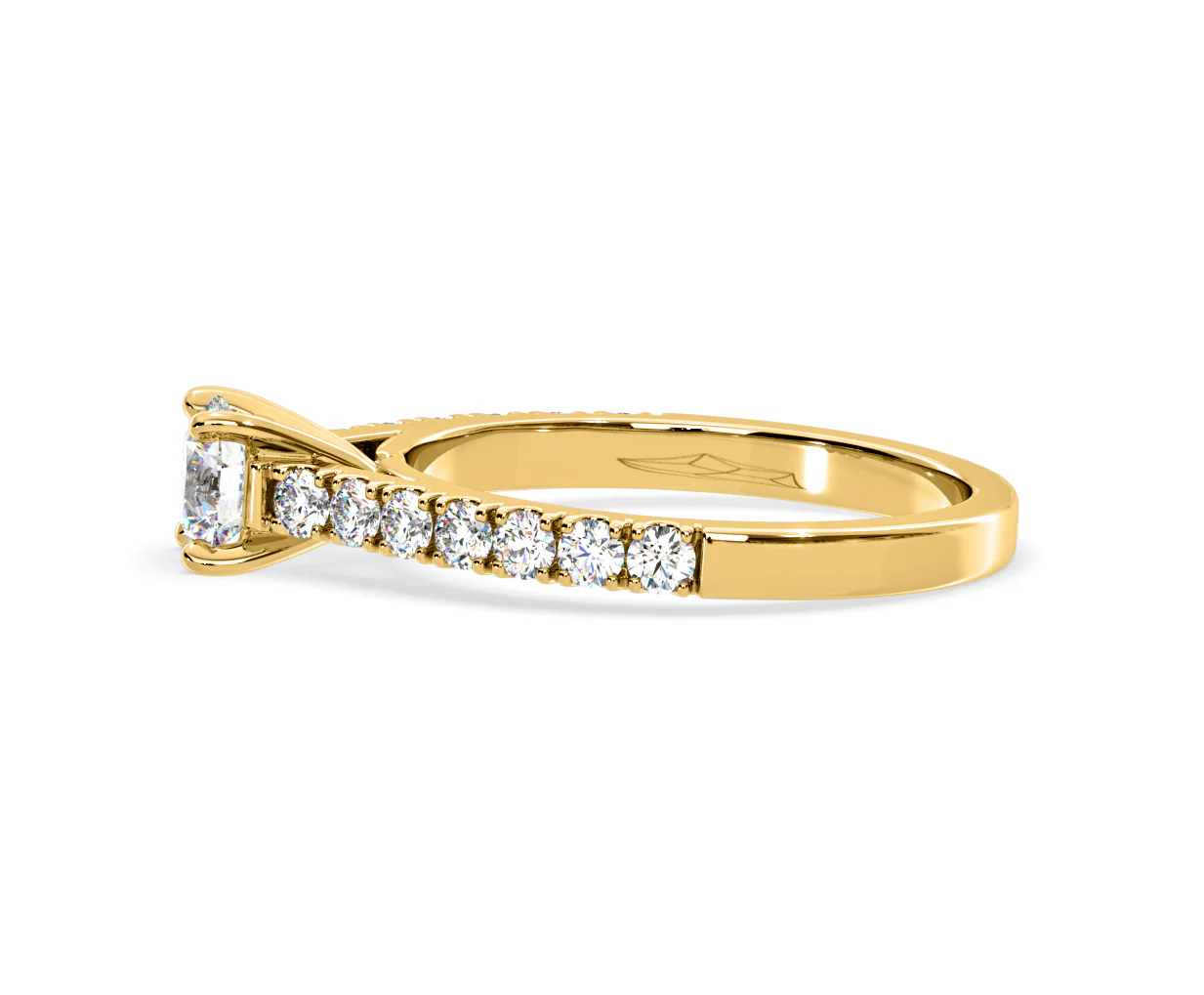 Natalia Lab Diamond Engagement Side Stone Ring 18K Gold 0.91CT F/VS1 - Image 107
