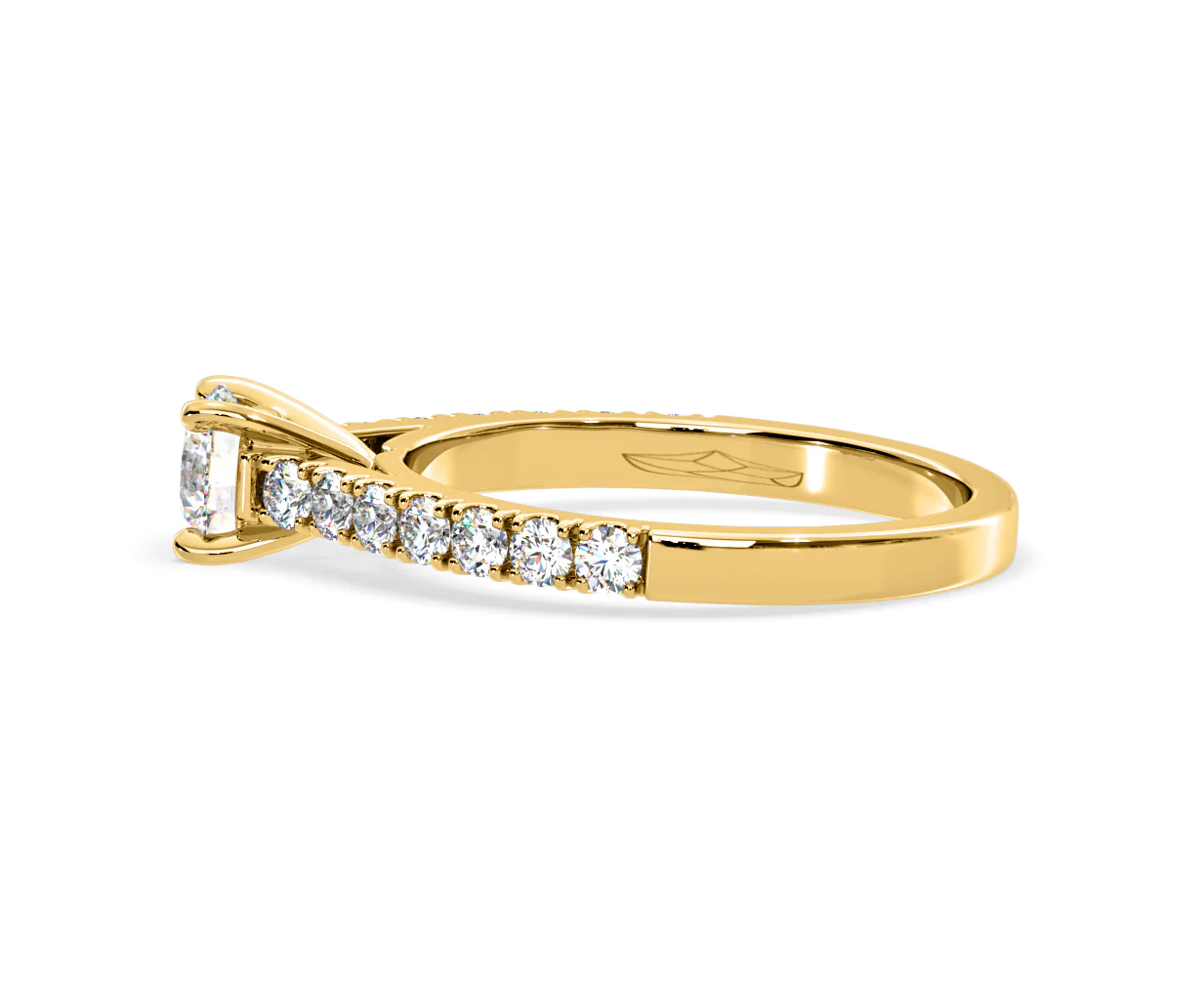 Natalia Lab Diamond Engagement Side Stone Ring 18K Gold 0.91CT F/VS1 - Image 109