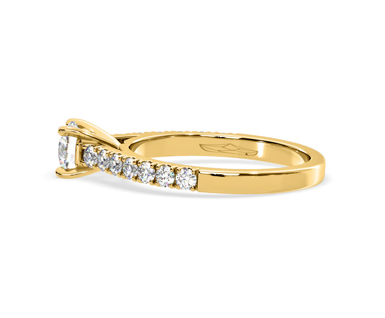 Natalia Lab Diamond Engagement Side Stone Ring 18K Gold 0.91CT F/VS1 - Image 110