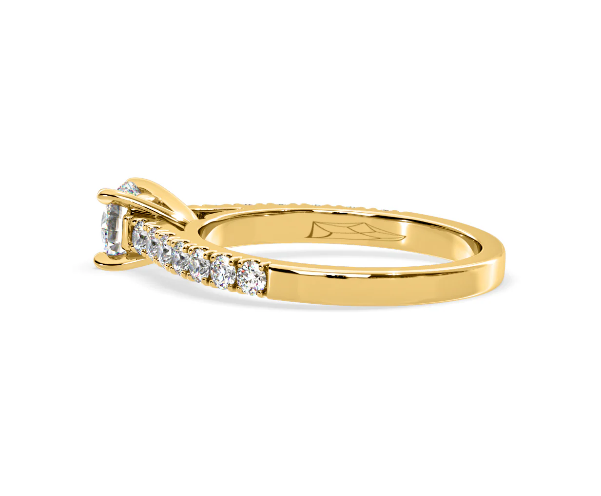 Natalia Lab Diamond Engagement Side Stone Ring 18K Gold 0.91CT F/VS1 - Image 113