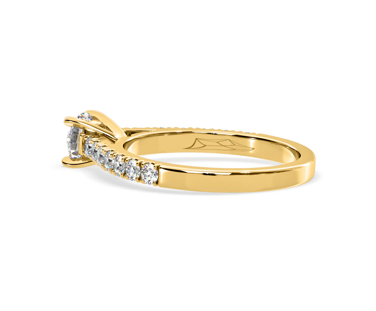 Natalia Lab Diamond Engagement Side Stone Ring 18K Gold 0.91CT F/VS1 - Image 114