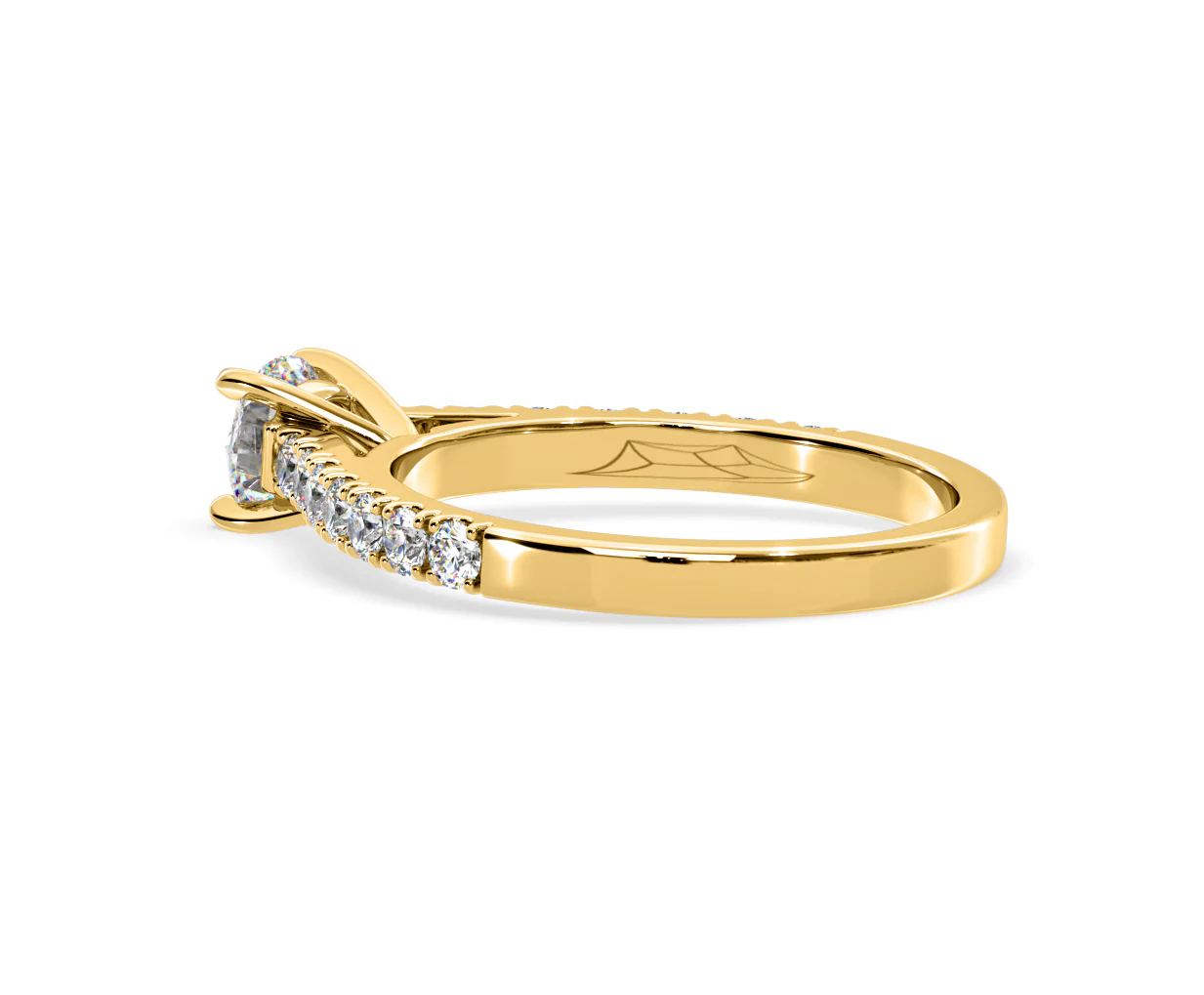 Natalia Lab Diamond Engagement Side Stone Ring 18K Gold 0.91CT F/VS1 - Image 115