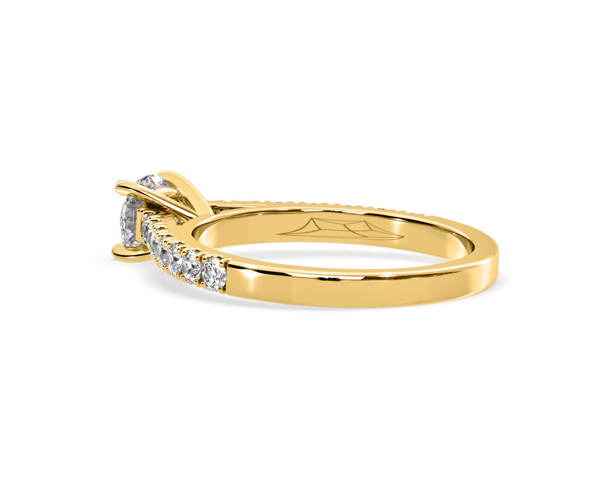 Natalia Lab Diamond Engagement Side Stone Ring 18K Gold 0.91CT F/VS1 - Image 116