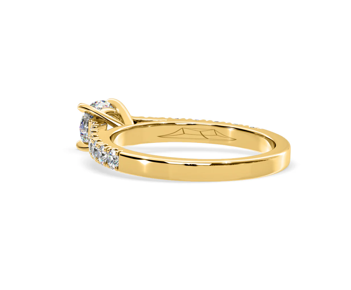 Natalia Lab Diamond Engagement Side Stone Ring 18K Gold 0.91CT F/VS1 - Image 118