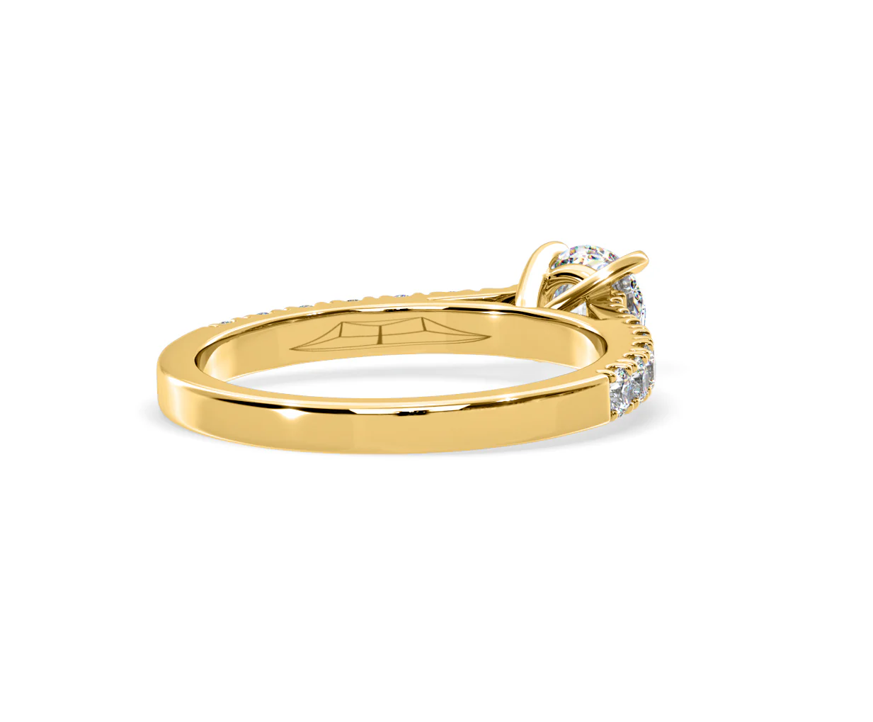Natalia Lab Diamond Engagement Side Stone Ring 18K Gold 0.91CT F/VS1 - Image 135