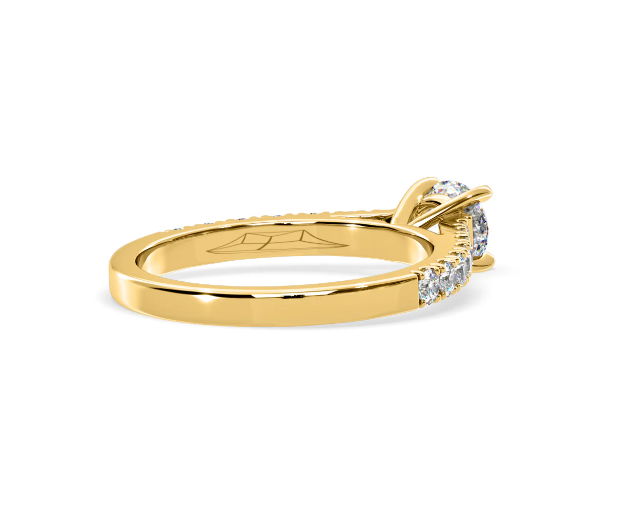 Natalia Lab Diamond Engagement Side Stone Ring 18K Gold 0.91CT F/VS1 - Image 137
