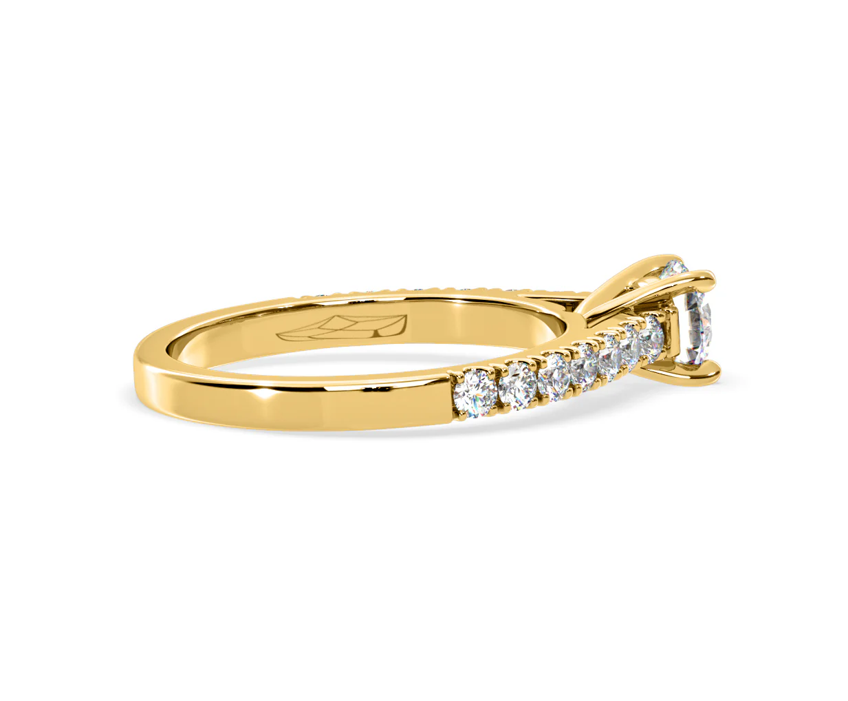 Natalia Lab Diamond Engagement Side Stone Ring 18K Gold 0.91CT F/VS1 - Image 143