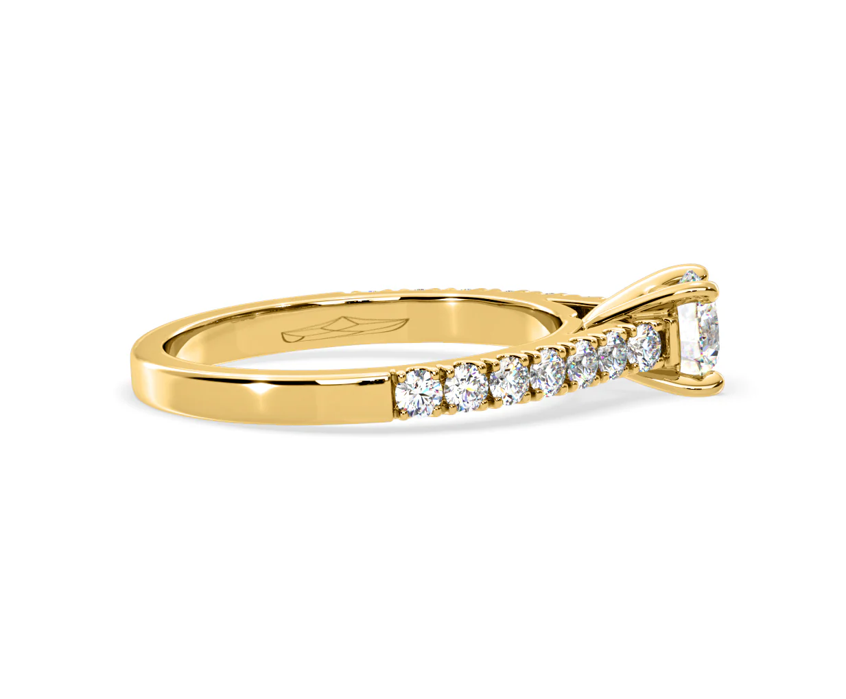 Natalia Lab Diamond Engagement Side Stone Ring 18K Gold 0.91CT F/VS1 - Image 146