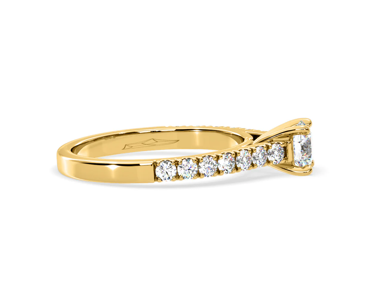 Natalia Lab Diamond Engagement Side Stone Ring 18K Gold 0.91CT F/VS1 - Image 148