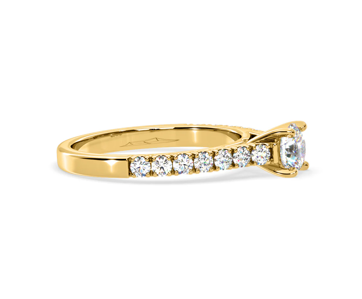 Natalia Lab Diamond Engagement Side Stone Ring 18K Gold 0.91CT F/VS1 - Image 151
