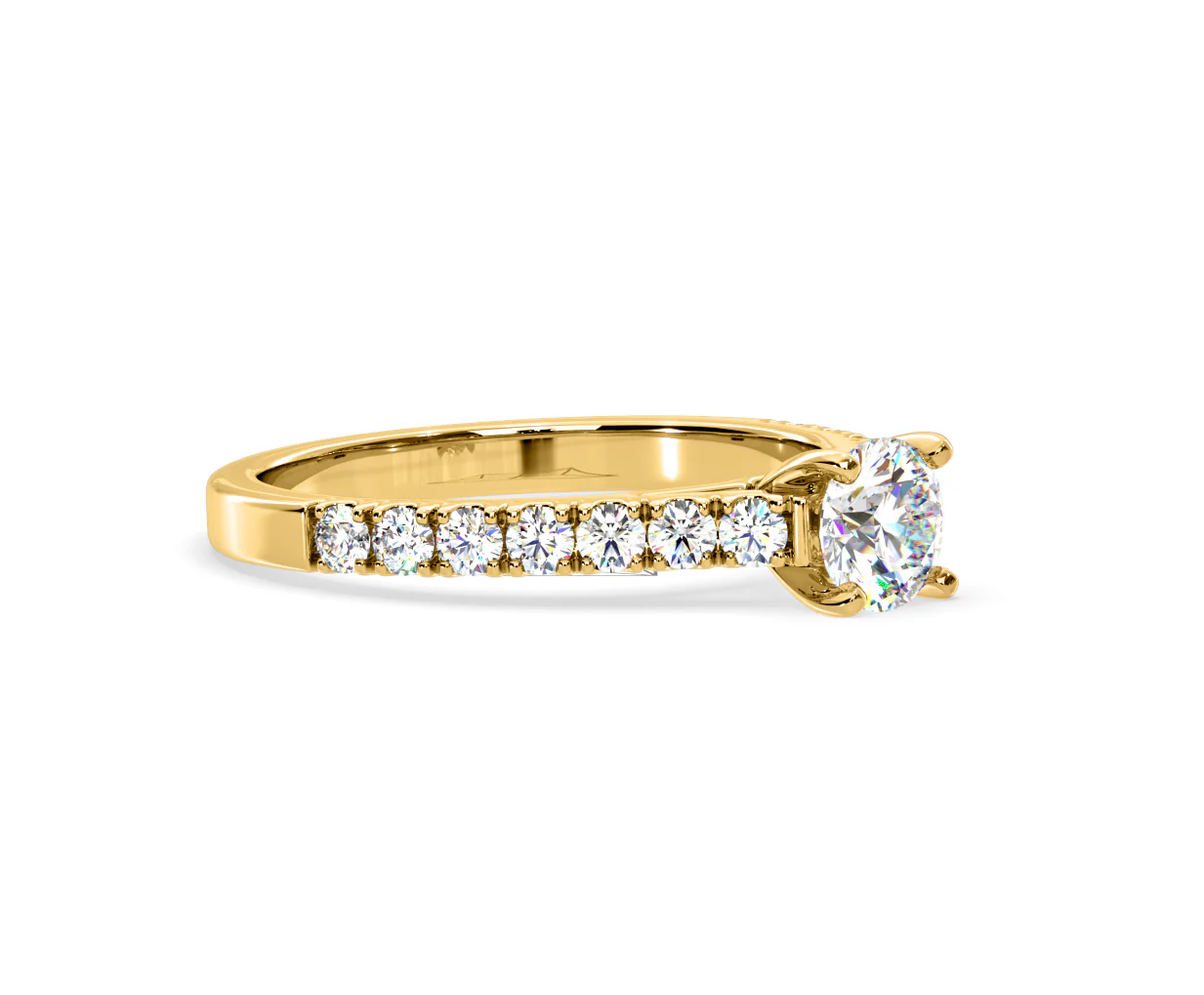 Natalia Lab Diamond Engagement Side Stone Ring 18K Gold 0.91CT F/VS1 - Image 157