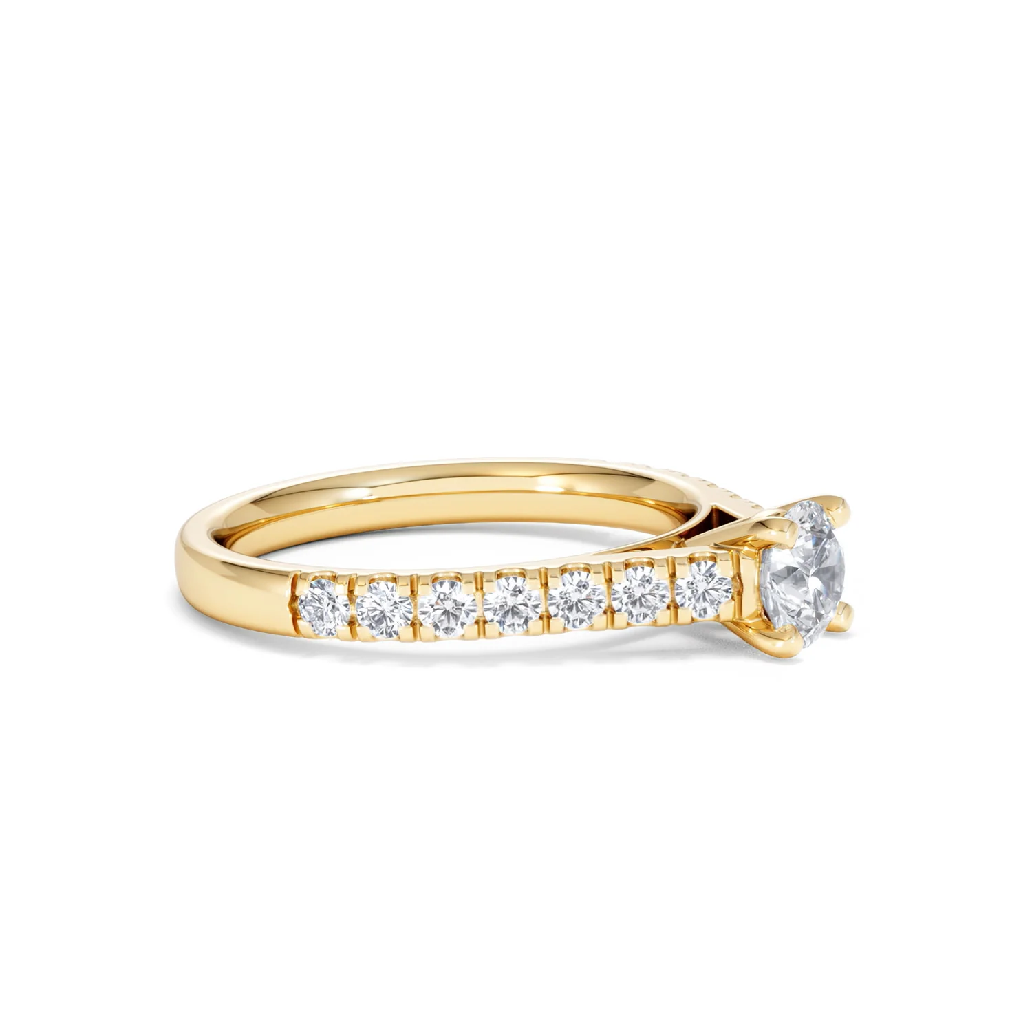 Natalia Lab Diamond Engagement Side Stone Ring 18K Gold 0.91CT F/VS1 - Image 21
