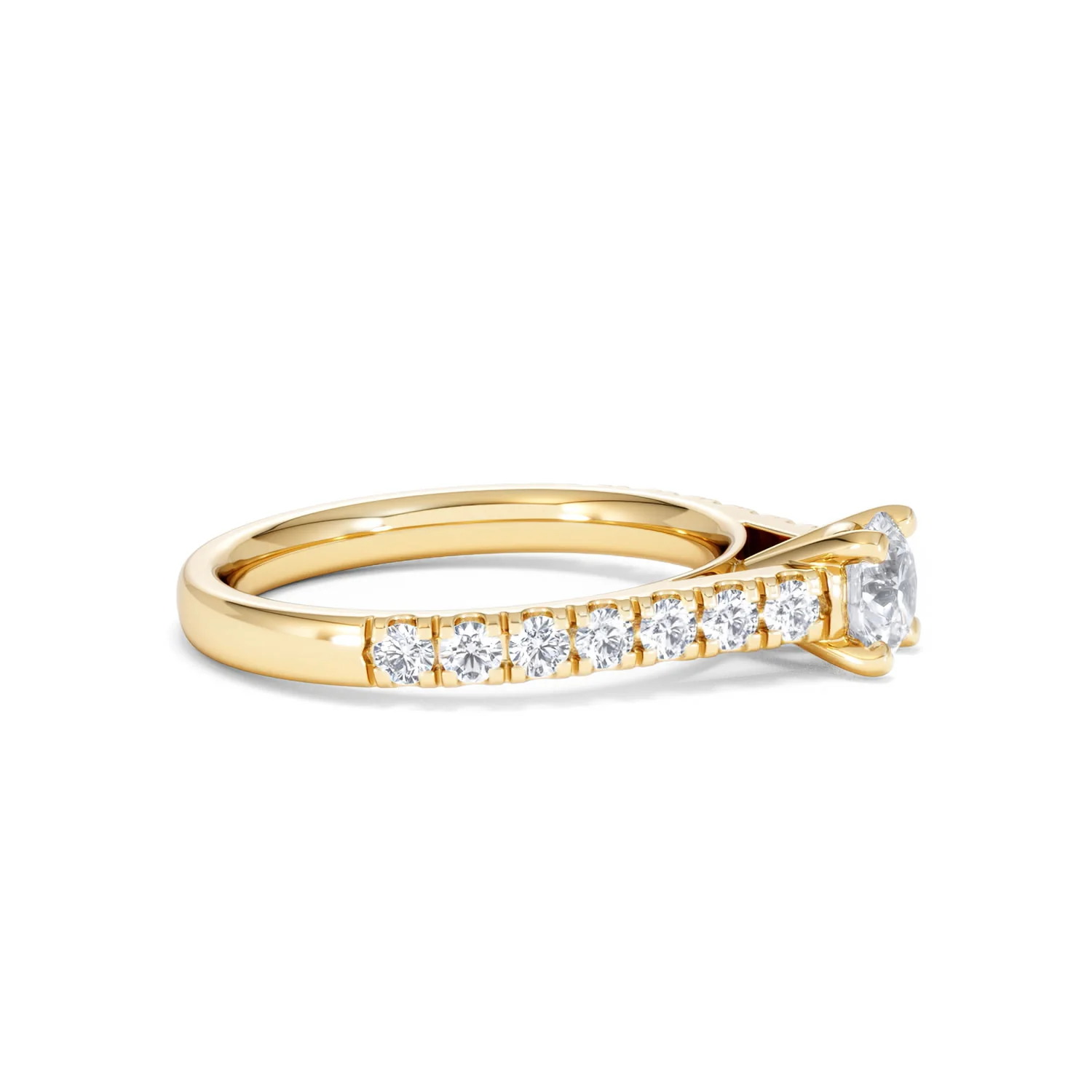 Natalia Lab Diamond Engagement Side Stone Ring 18K Gold 0.91CT F/VS1 - Image 24
