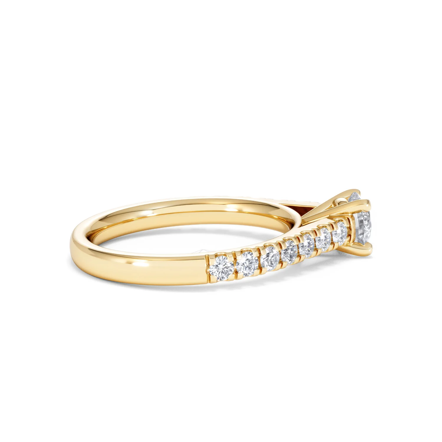 Natalia Lab Diamond Engagement Side Stone Ring 18K Gold 0.91CT F/VS1 - Image 30