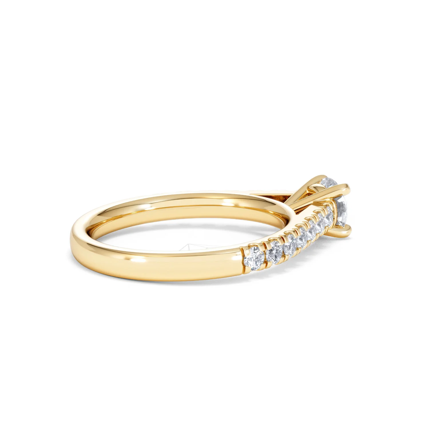 Natalia Lab Diamond Engagement Side Stone Ring 18K Gold 0.91CT F/VS1 - Image 34