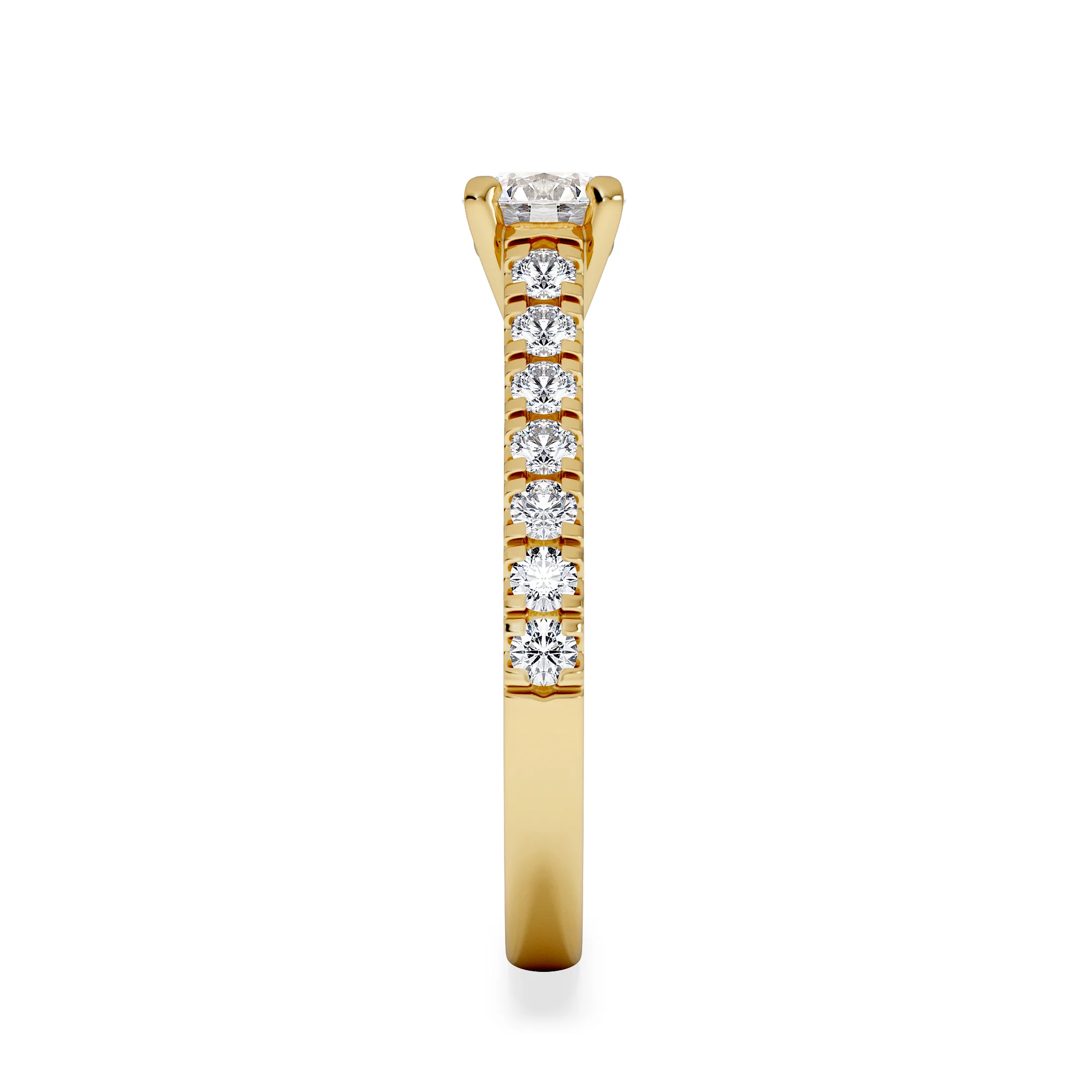 Natalia Lab Diamond Engagement Side Stone Ring 18K Gold 0.91CT F/VS1 - Image 5