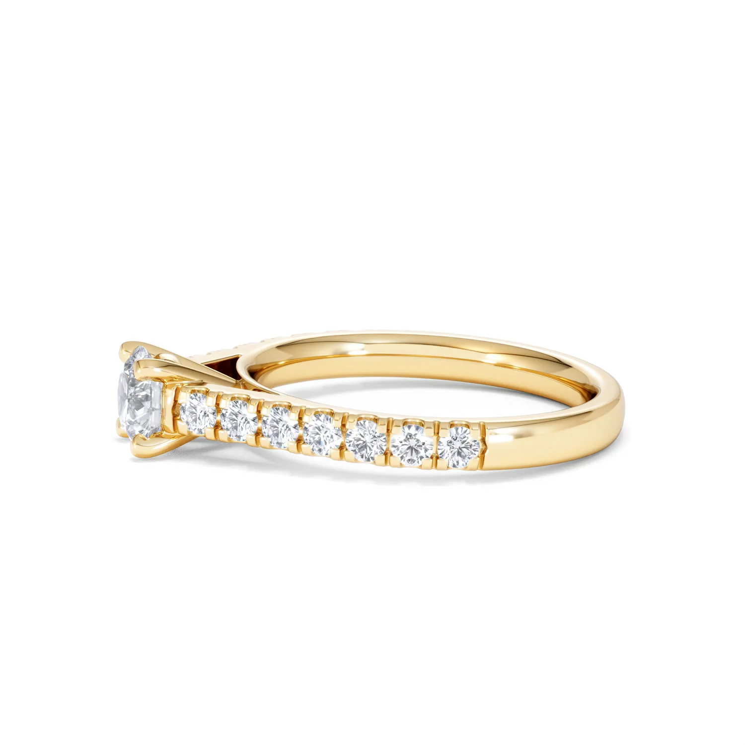Natalia Lab Diamond Engagement Side Stone Ring 18K Gold 0.91CT F/VS1 - Image 71