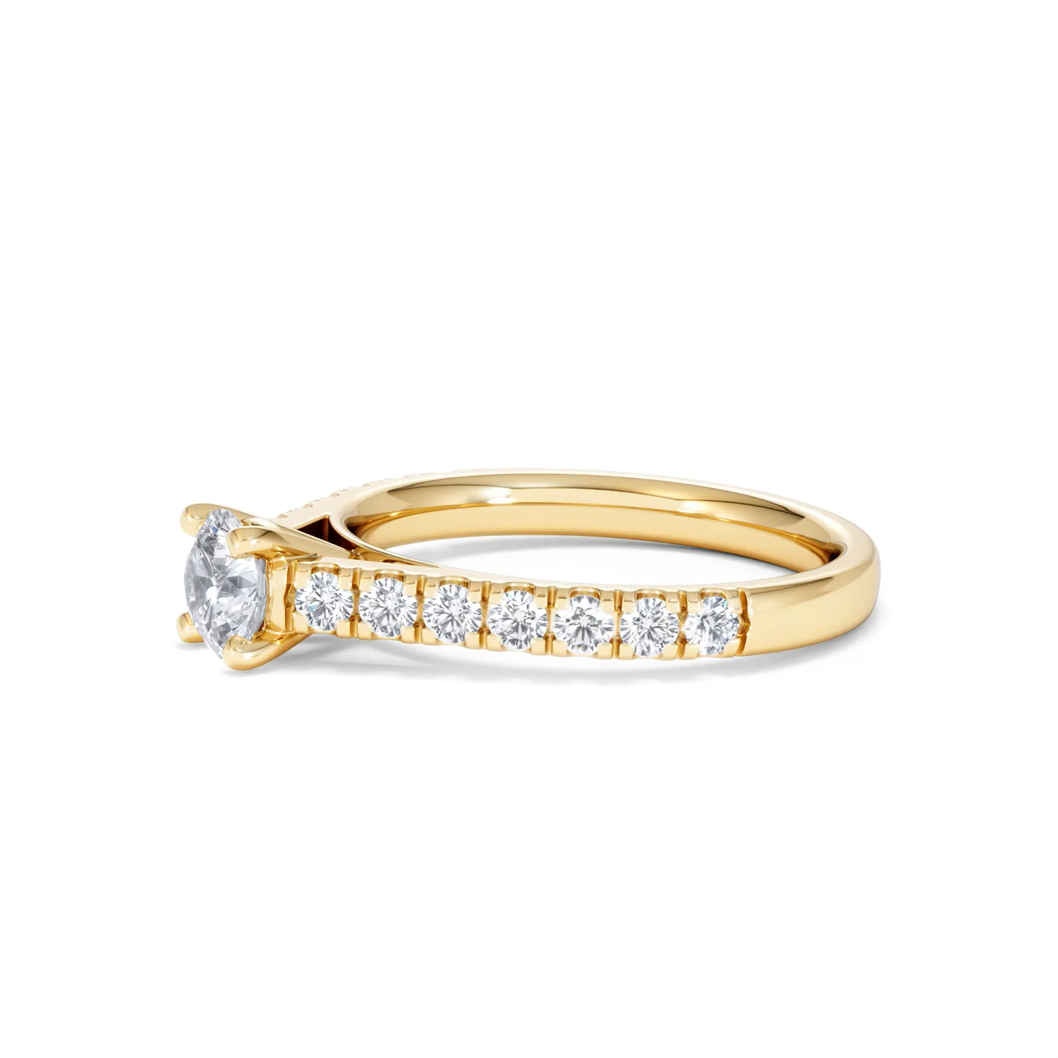 Natalia Lab Diamond Engagement Side Stone Ring 18K Gold 0.91CT F/VS1 - Image 74