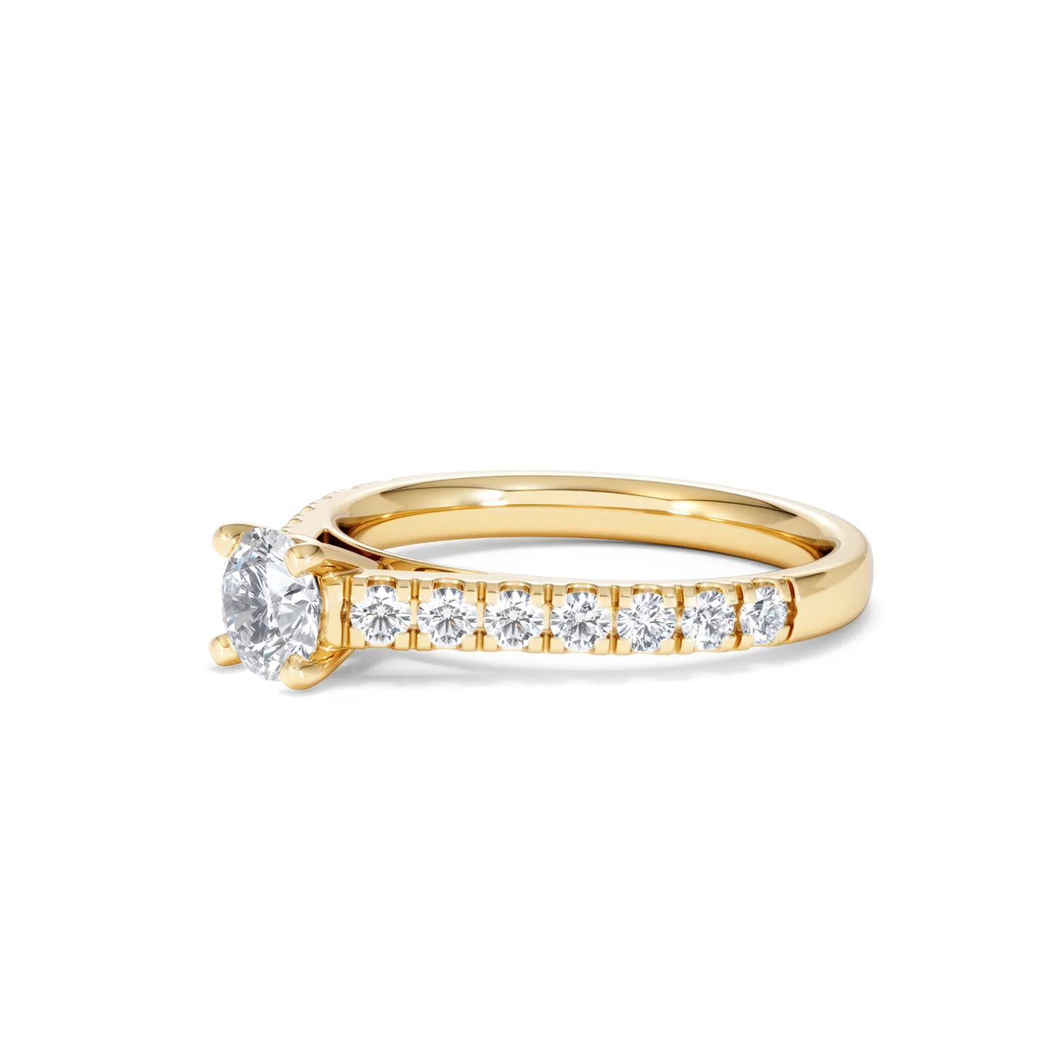Natalia Lab Diamond Engagement Side Stone Ring 18K Gold 0.91CT F/VS1 - Image 77