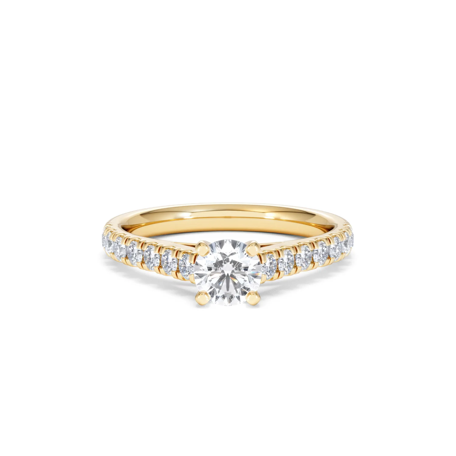 Natalia Lab Diamond Engagement Side Stone Ring 18K Gold 0.91CT F/VS1 - Image 8
