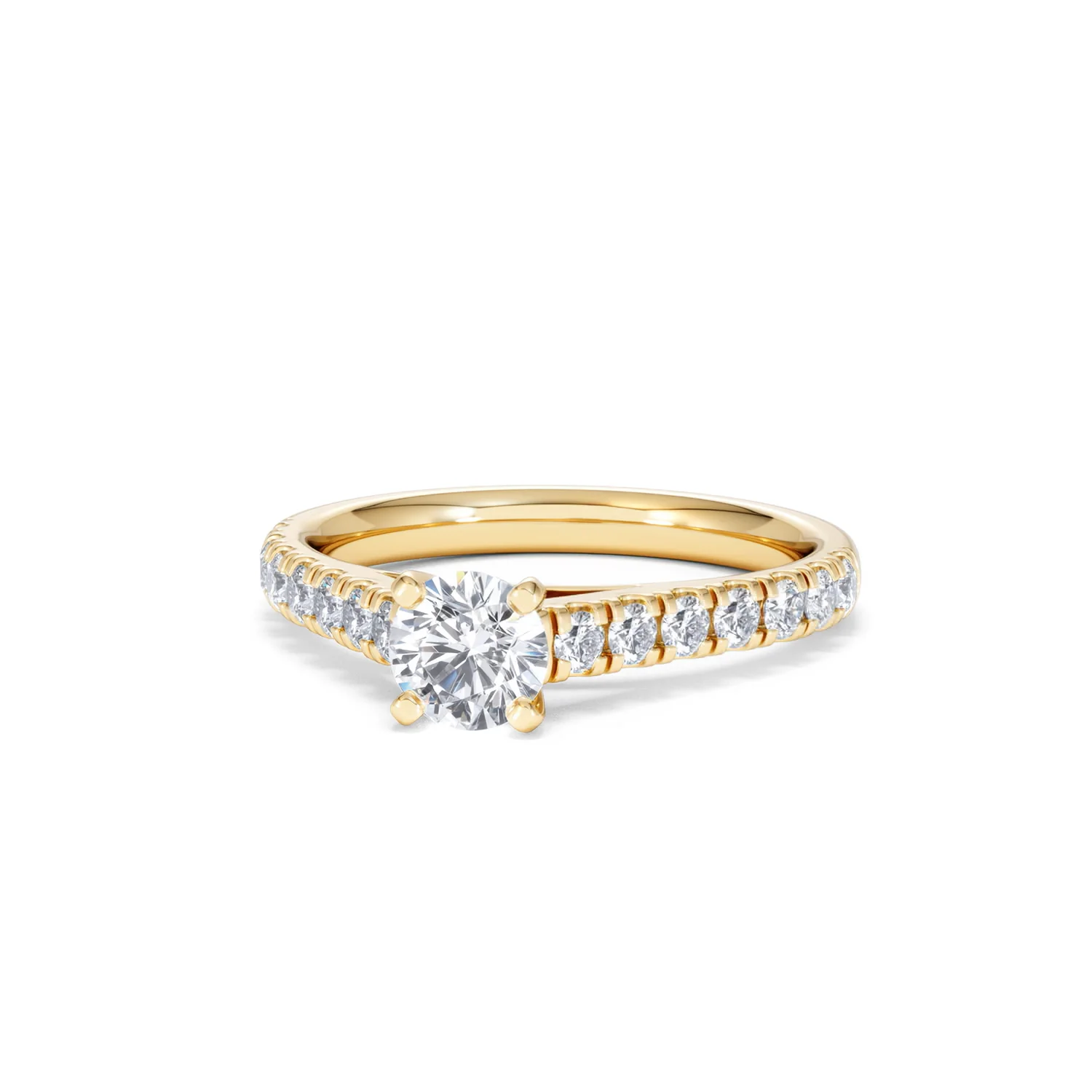 Natalia Lab Diamond Engagement Side Stone Ring 18K Gold 0.91CT F/VS1 - Image 85