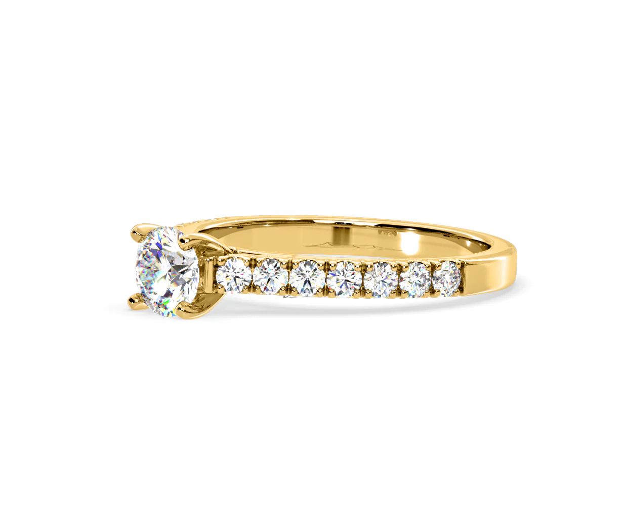 Natalia Lab Diamond Engagement Side Stone Ring 18K Gold 0.91CT F/VS1 - Image 98
