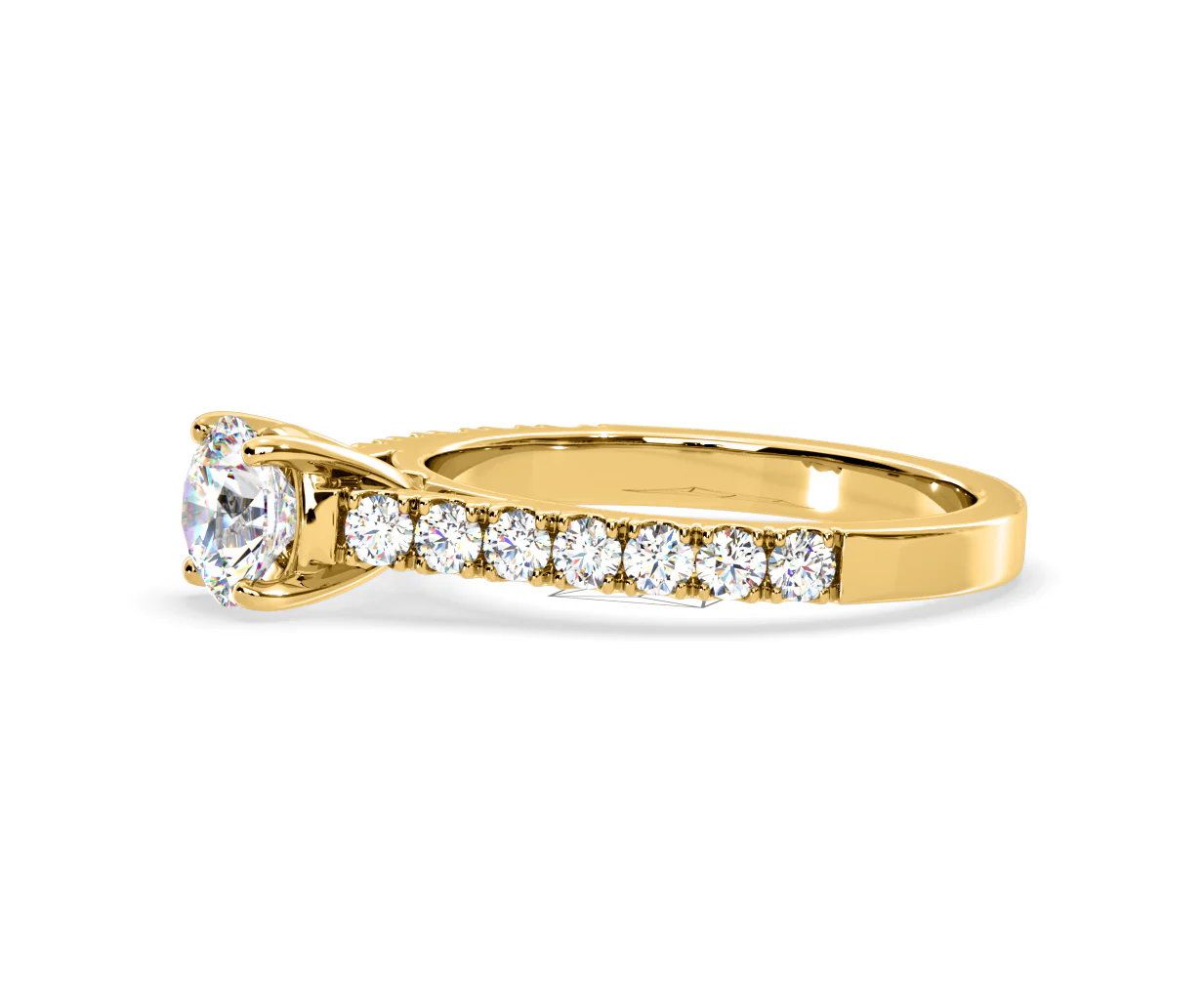 Natalia Lab Diamond Engagement Side Stone Ring 18K Gold 1.50CT F/VS1 - Image 103