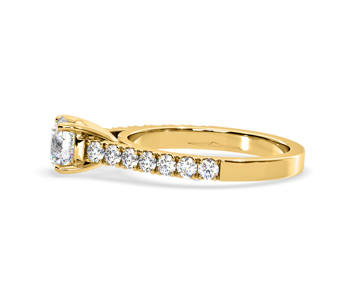 Natalia Lab Diamond Engagement Side Stone Ring 18K Gold 1.50CT F/VS1 - Image 107