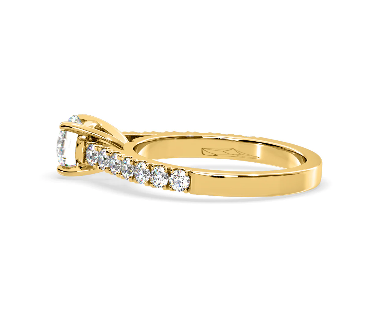 Natalia Lab Diamond Engagement Side Stone Ring 18K Gold 1.50CT F/VS1 - Image 112