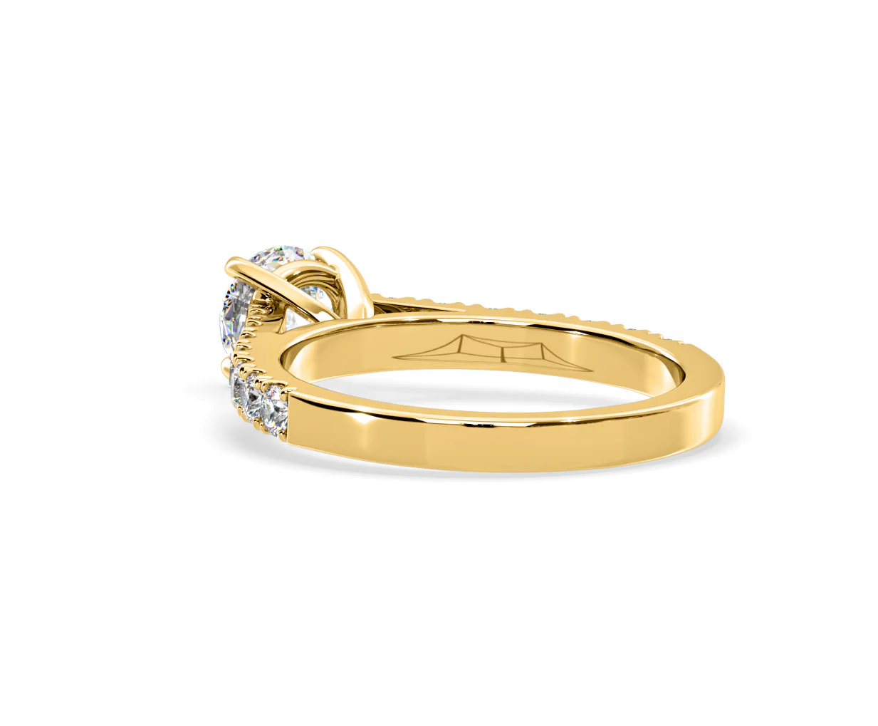 Natalia Lab Diamond Engagement Side Stone Ring 18K Gold 1.50CT F/VS1 - Image 120