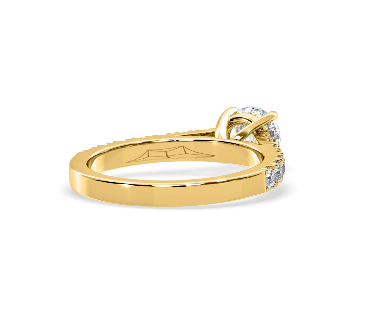Natalia Lab Diamond Engagement Side Stone Ring 18K Gold 1.50CT F/VS1 - Image 134