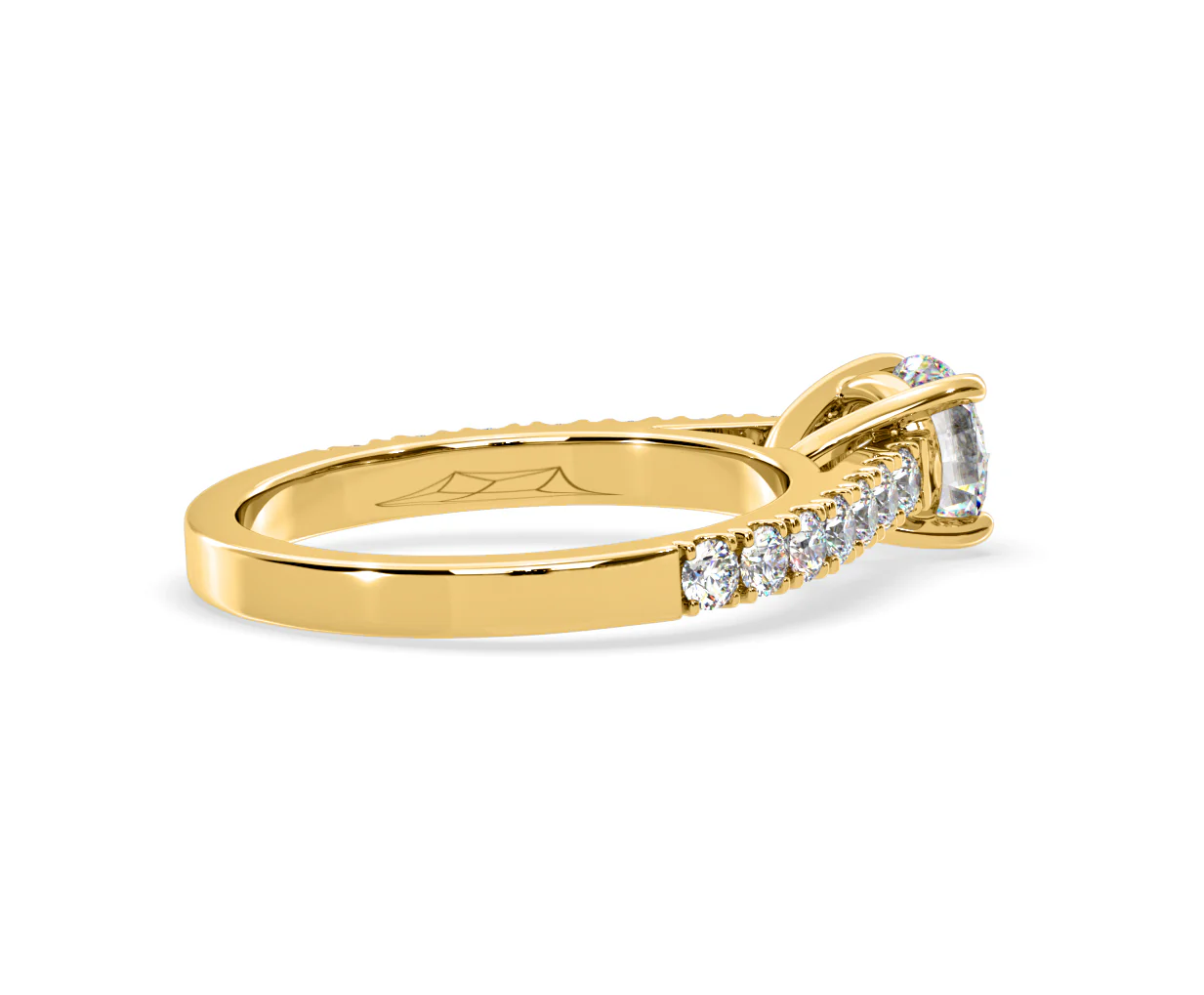 Natalia Lab Diamond Engagement Side Stone Ring 18K Gold 1.50CT F/VS1 - Image 140