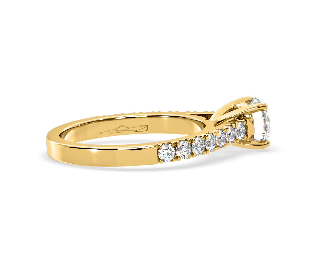 Natalia Lab Diamond Engagement Side Stone Ring 18K Gold 1.50CT F/VS1 - Image 143