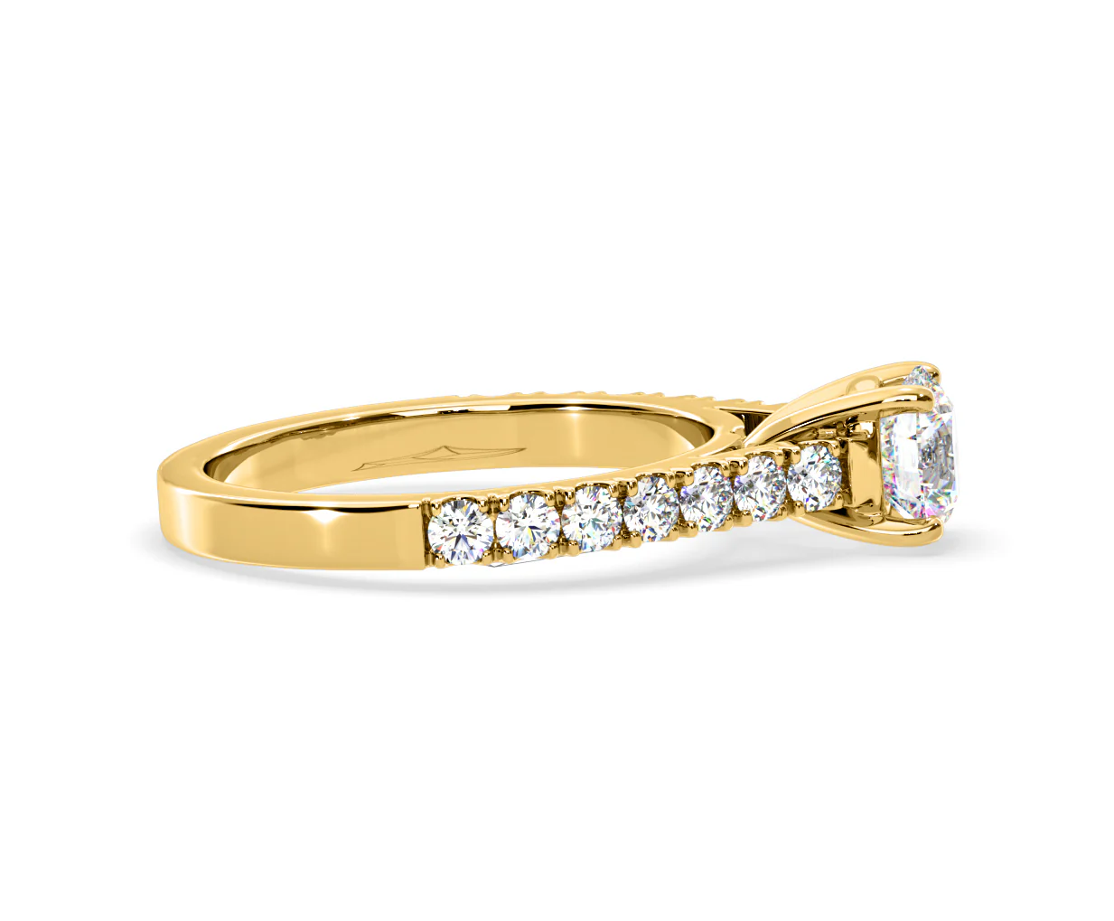 Natalia Lab Diamond Engagement Side Stone Ring 18K Gold 1.50CT F/VS1 - Image 148