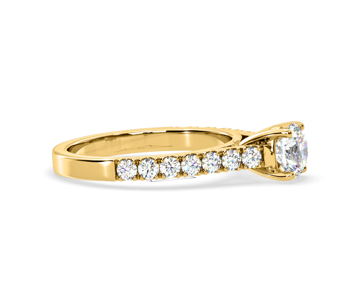 Natalia Lab Diamond Engagement Side Stone Ring 18K Gold 1.50CT F/VS1 - Image 151