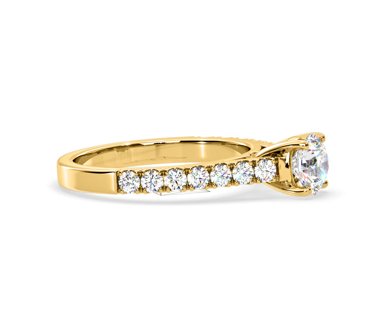 Natalia Lab Diamond Engagement Side Stone Ring 18K Gold 1.50CT F/VS1 - Image 152