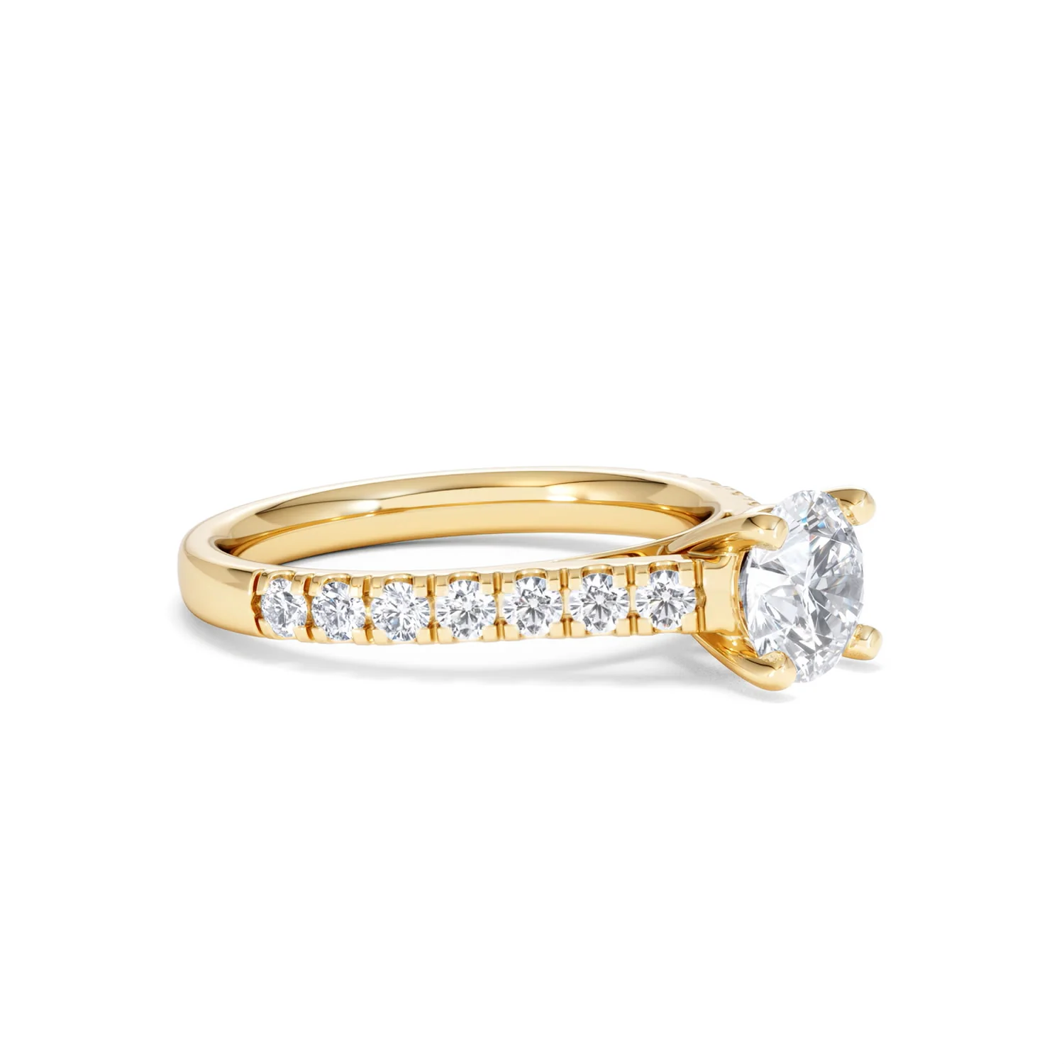 Natalia Lab Diamond Engagement Side Stone Ring 18K Gold 1.50CT F/VS1 - Image 19