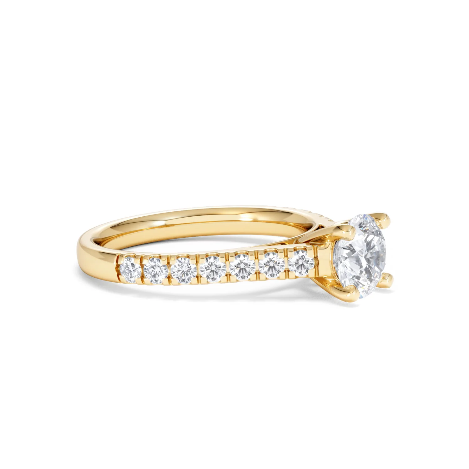 Natalia Lab Diamond Engagement Side Stone Ring 18K Gold 1.50CT F/VS1 - Image 20
