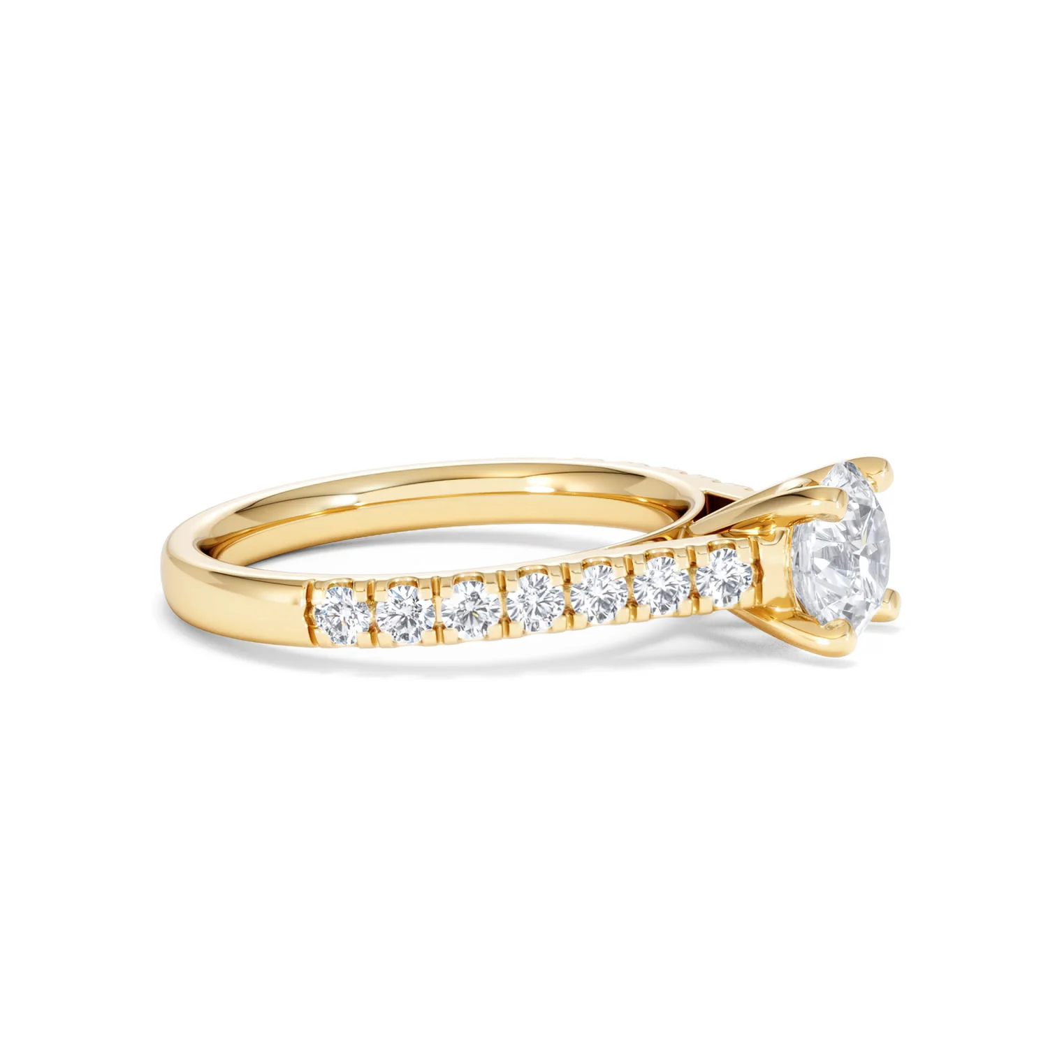 Natalia Lab Diamond Engagement Side Stone Ring 18K Gold 1.50CT F/VS1 - Image 23