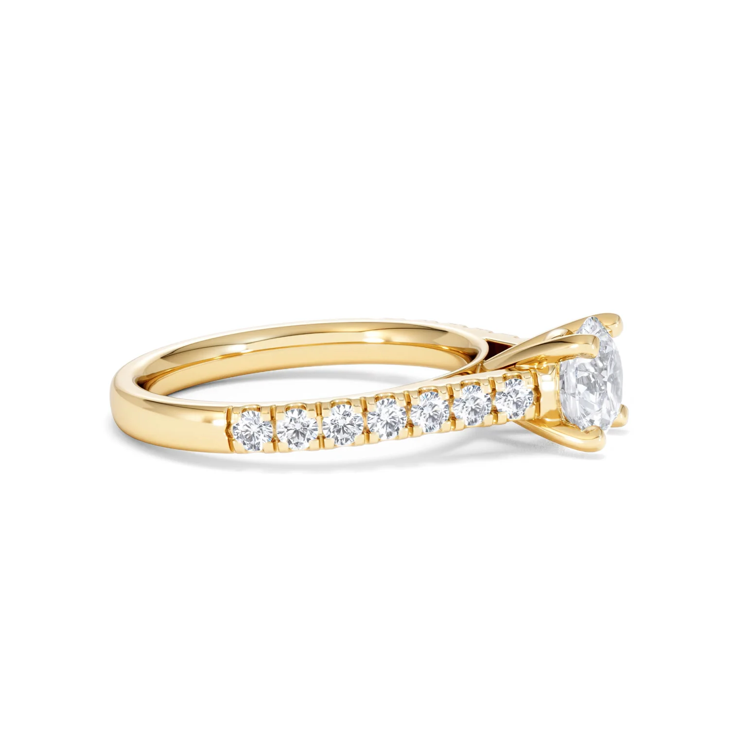 Natalia Lab Diamond Engagement Side Stone Ring 18K Gold 1.50CT F/VS1 - Image 24
