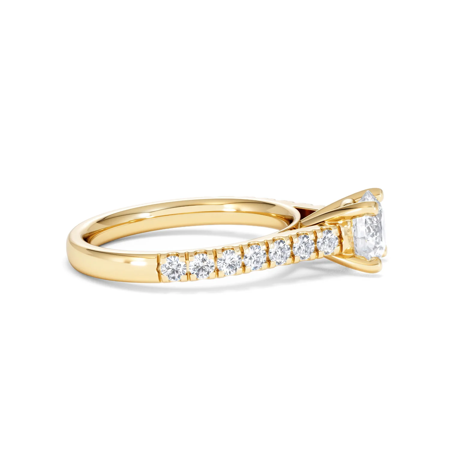 Natalia Lab Diamond Engagement Side Stone Ring 18K Gold 1.50CT F/VS1 - Image 26