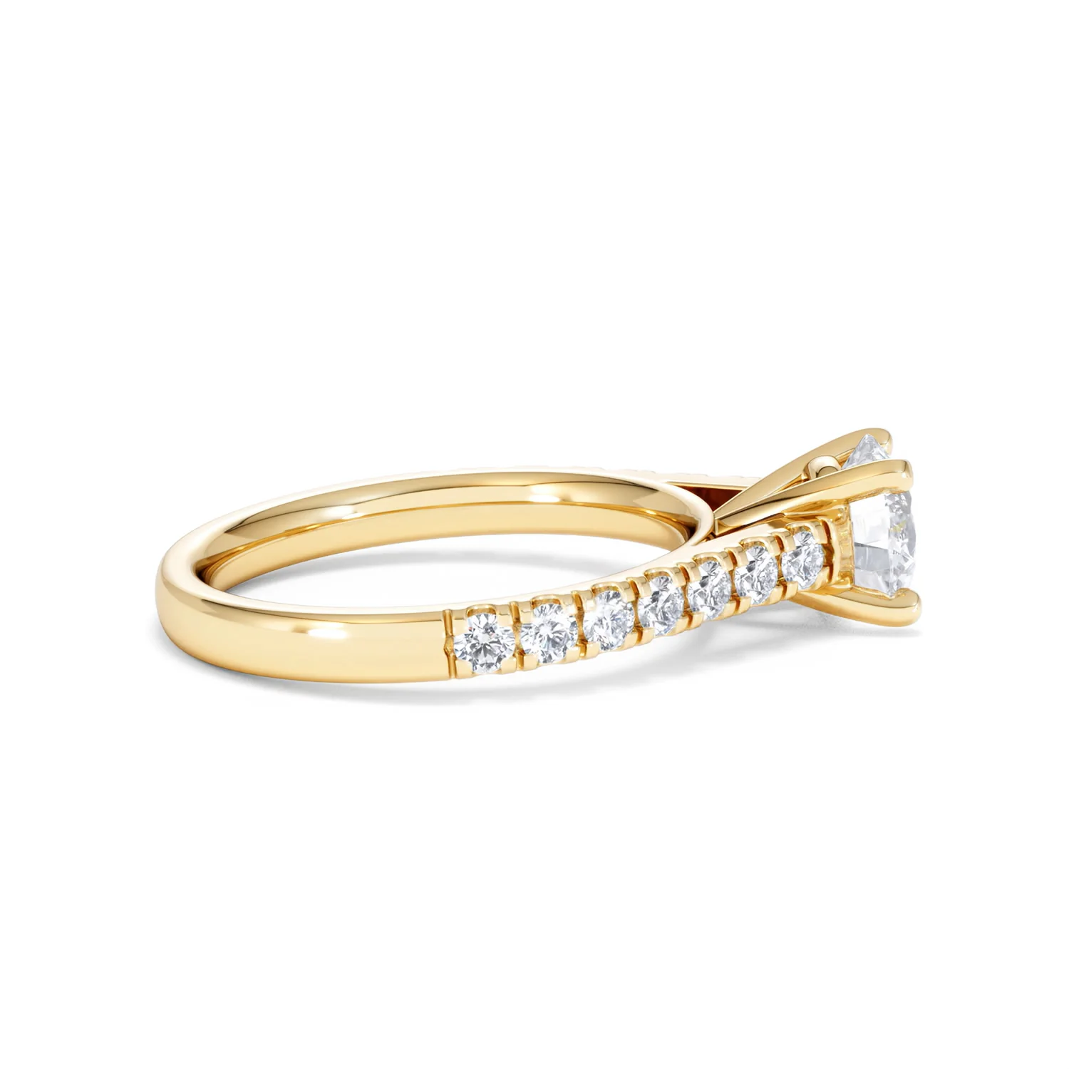 Natalia Lab Diamond Engagement Side Stone Ring 18K Gold 1.50CT F/VS1 - Image 29
