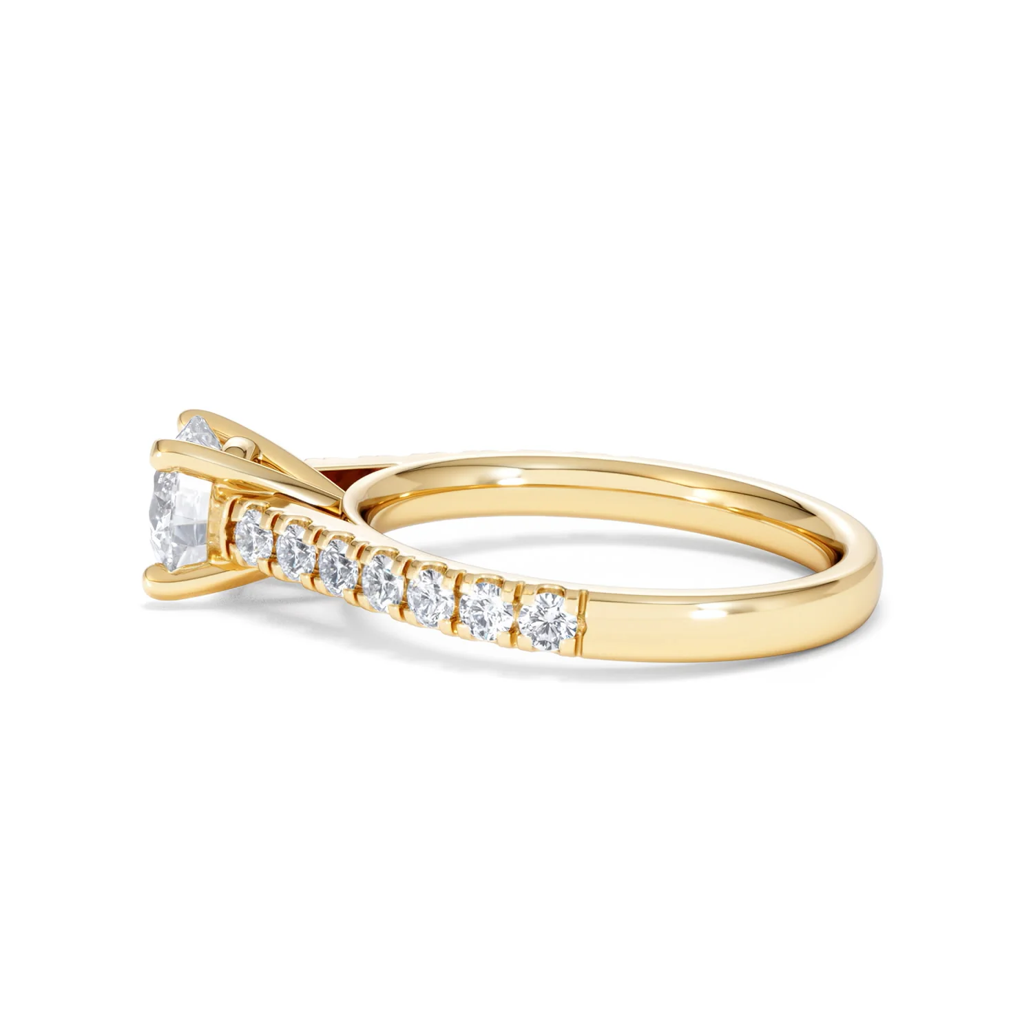 Natalia Lab Diamond Engagement Side Stone Ring 18K Gold 1.50CT F/VS1 - Image 66
