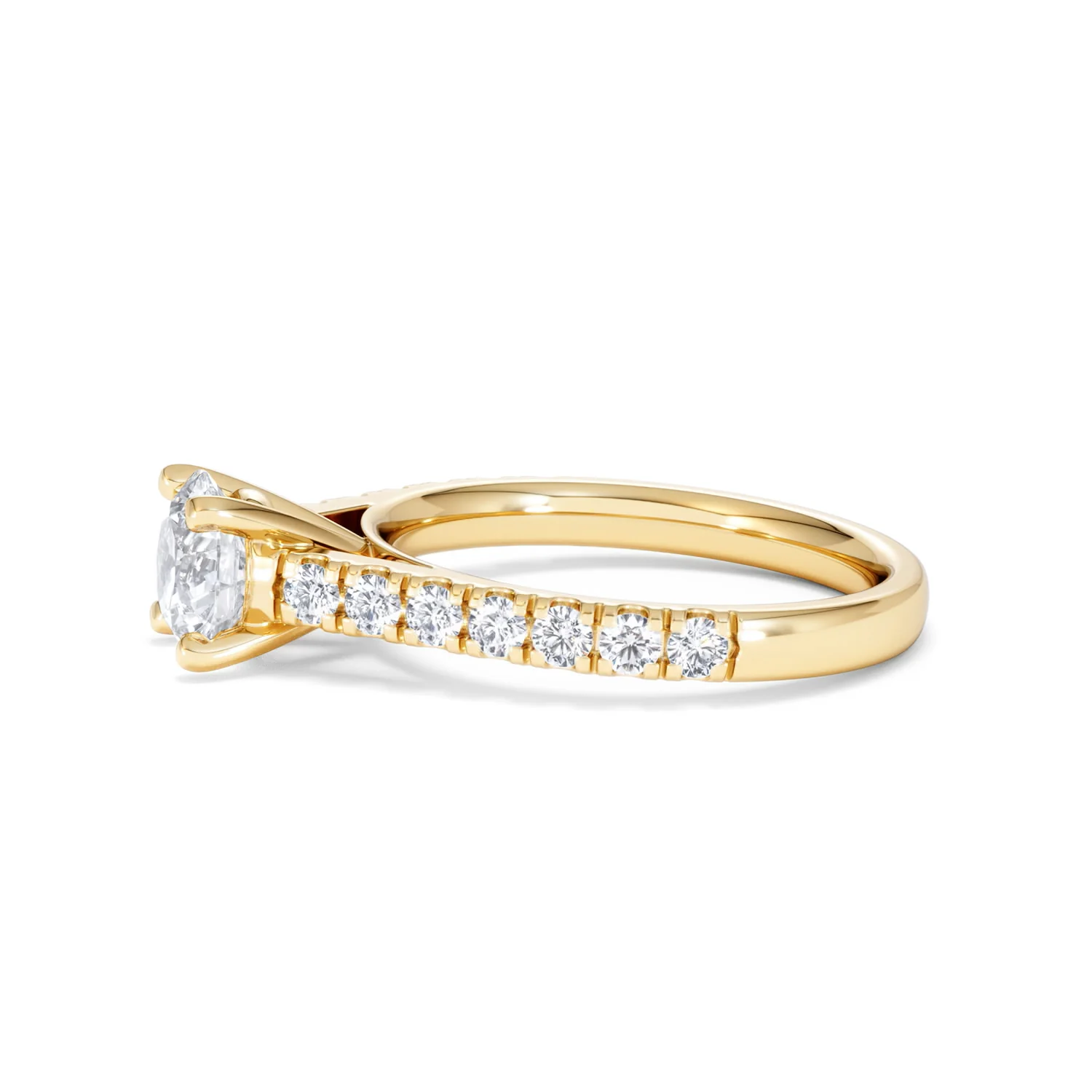 Natalia Lab Diamond Engagement Side Stone Ring 18K Gold 1.50CT F/VS1 - Image 71